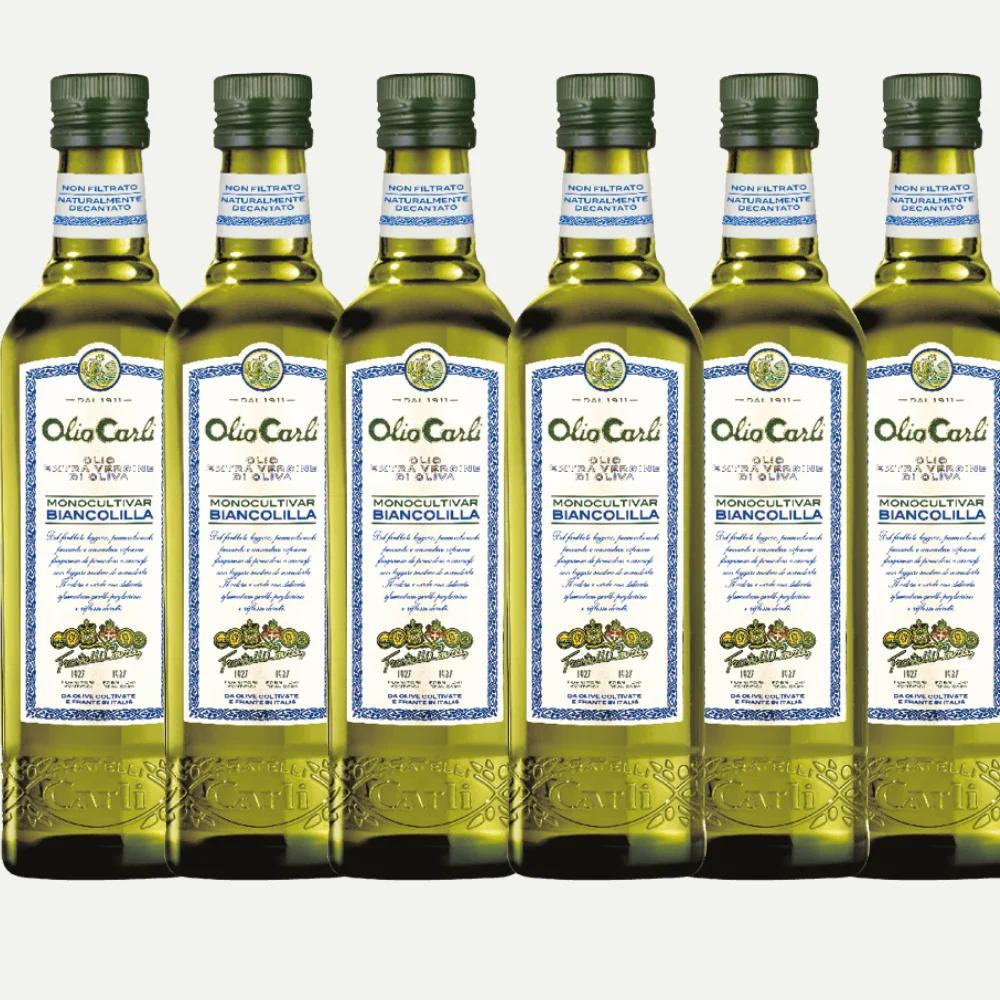 Olio Extra Vergine di Oliva Monocultivar Biancolilla 1L / 12 Bottiglie